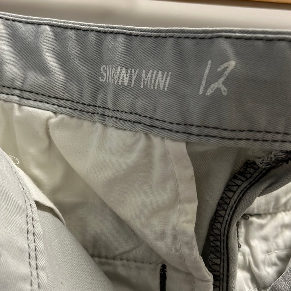 Skinny Gap pants with zipper at ankle leg. Size 12